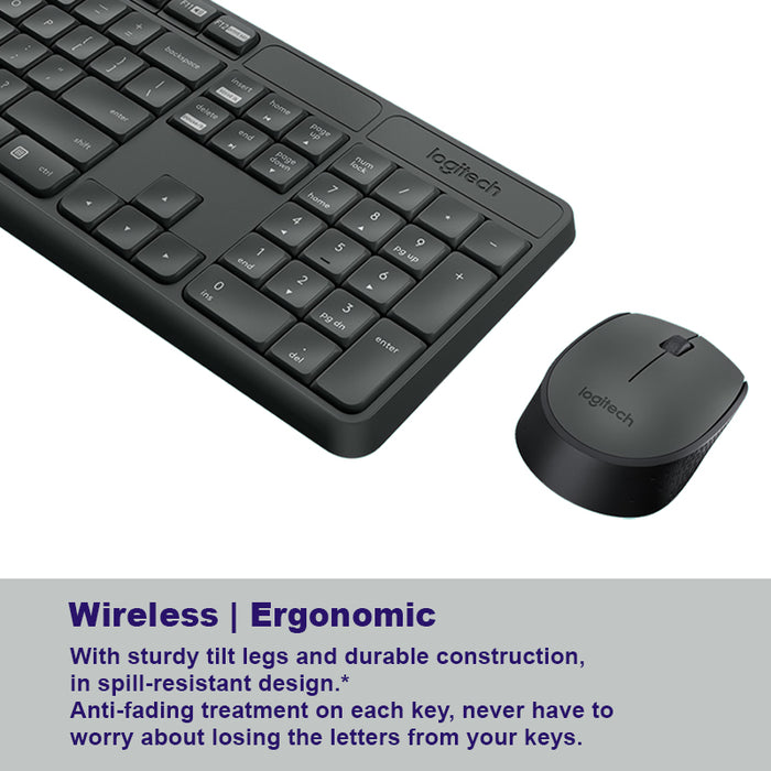 Logitech MK235 Wireless keyboard and mouse combo