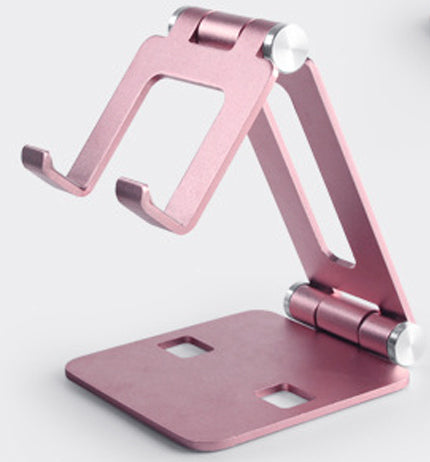 V4 Charging Mobile Stand / Iphone Holder With Free Carrying Pouch, Metallic Colour