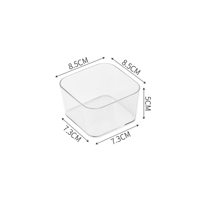 [Height 5cm] Clear Drawer Organizer Tray | Transparent Storage Box | Cabinet, Fridge & Desk Organizer