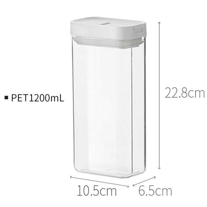 PET Premium Air-tight Storage Container BPA-Free Food Grade 100% Recyclable Durable Tough Drop Resistant