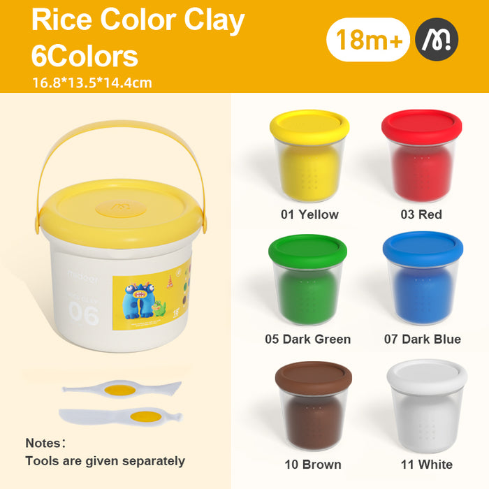 MiDeer Rice Colour Clay - 6 & 12 colours