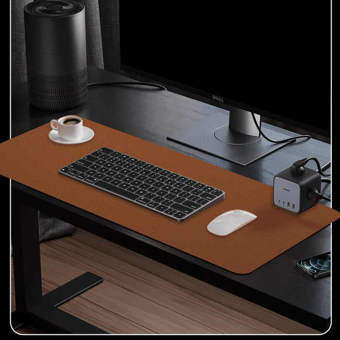PVC Surface Desk Mat Mousepad/ Multi Use Pad for Accessories Lining Gamers Gaming Mouse and Keyboard Double-Sided