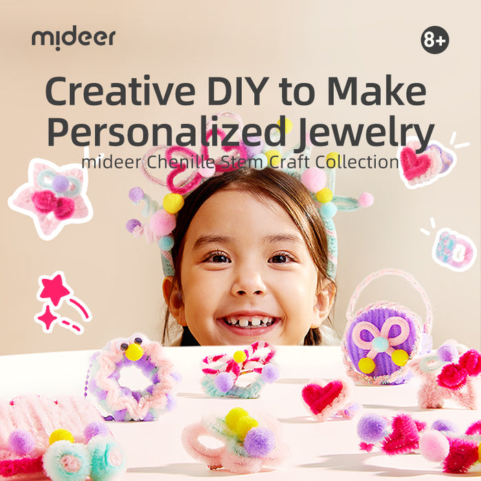 [Buy 4 for 8% off] Mideer DIY Twist Stick Jewelry Kit – Creative Craft Set for Kids (8+)