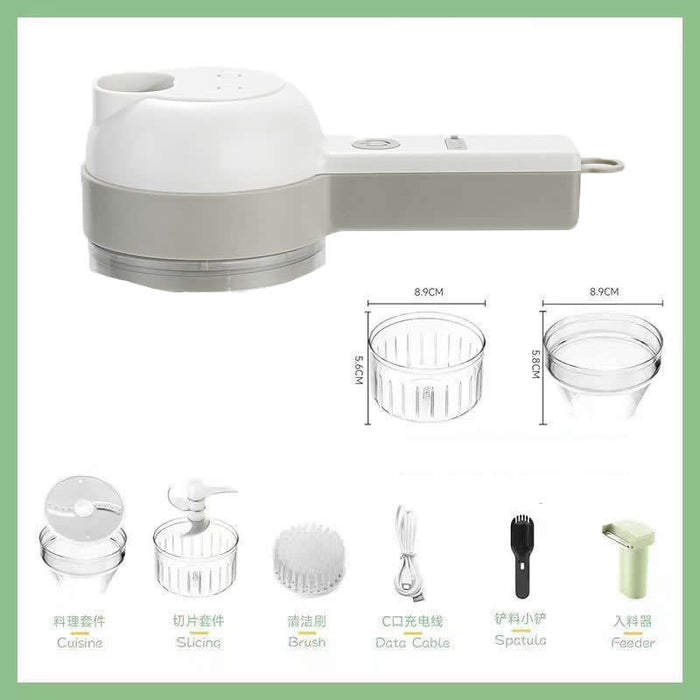 Multifunctional Electric Vegetable Cutter Wireless Electric Garlic Mashed Handheld Cutter