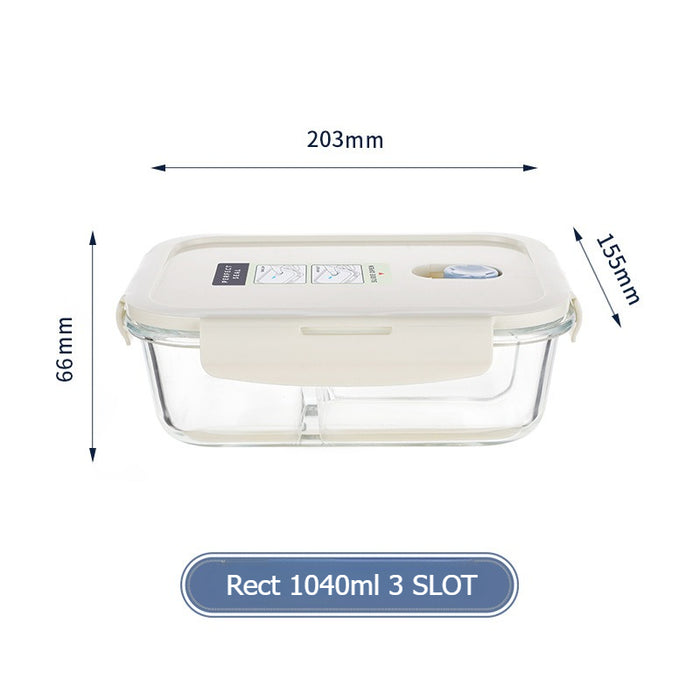 [Buy 6 Get 10% Off] Bento Glass Storage Container Box – Oven, Microwave & Freezer Safe