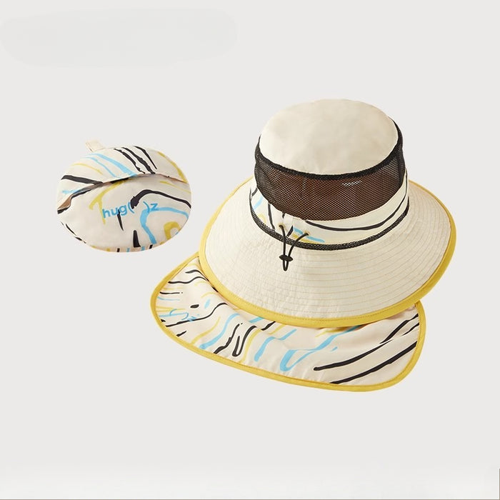 Hugz Kids Sunscreen Cap | Baby & Toddler Summer Cap | Lightweight UV Protection Wide Brim