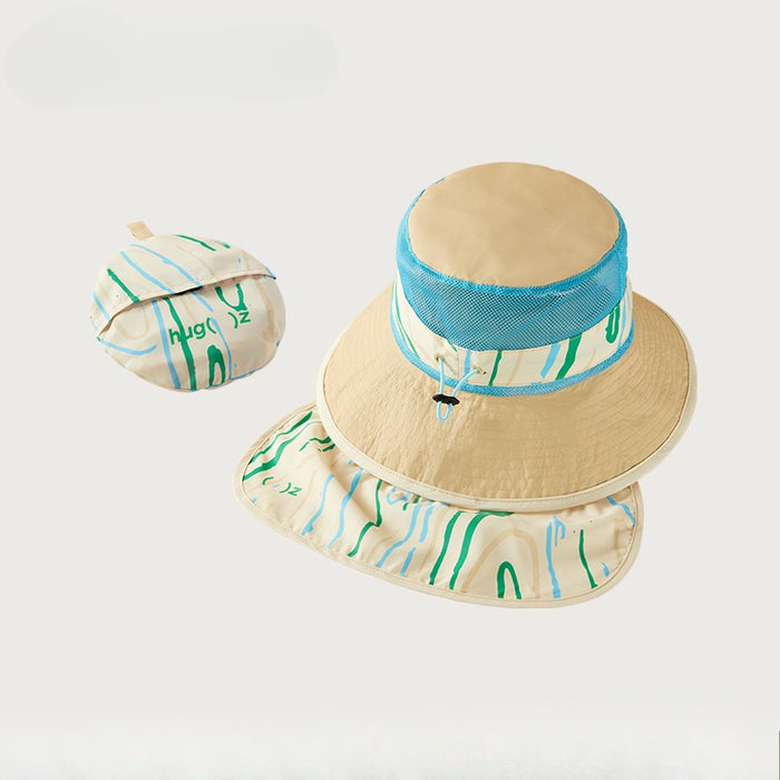 Hugz Kids Sunscreen Cap | Baby & Toddler Summer Cap | Lightweight UV Protection Wide Brim