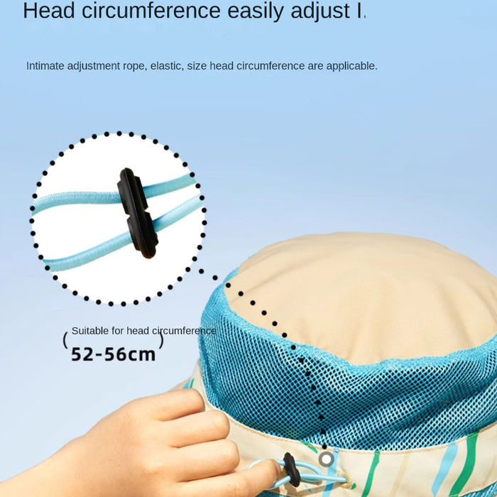 Hugz Kids Sunscreen Cap | Baby & Toddler Summer Cap | Lightweight UV Protection Wide Brim