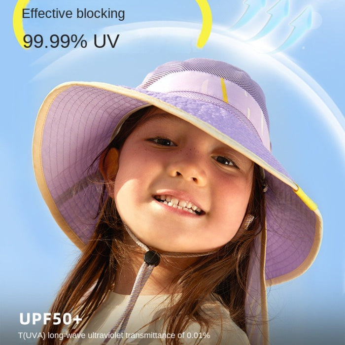 Hugz Kids Sunscreen Cap | Baby & Toddler Summer Cap | Lightweight UV Protection Wide Brim