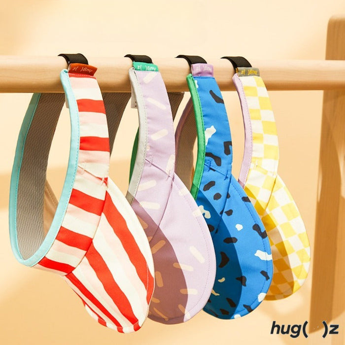 Hugz Kids Visor UPF50+ | Adjustable Sun Protection Cap for Boys & Girls | Outdoor Wide Brim Hat