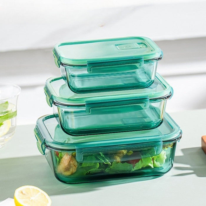 [Buy 6 Get 10% Off] Glass Food Storage Container with Lid | High Borosilicate Glass Lunch Box | Leak-proof Airtight Container
