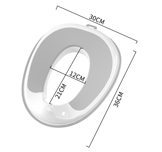 Toddler Potty Training Seat with Handles | Baby Toilet Training Seat for Kids Free Cleaning Brush and Wall Hook