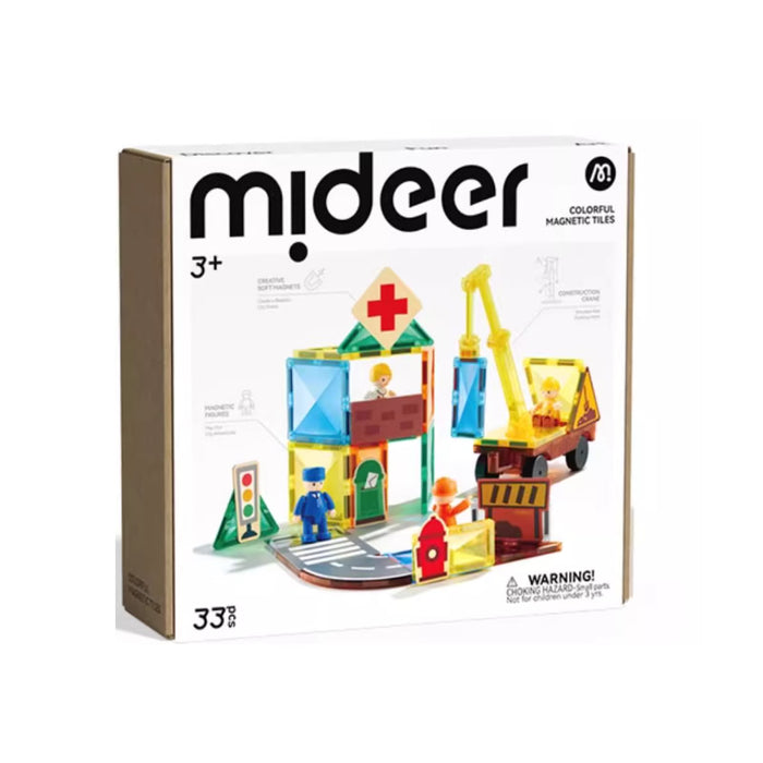 [Buy 4 for 8% off] Mideer Magnetic Tiles Building Set – “Our Family” 32pcs / “Our Heroes” 33pcs