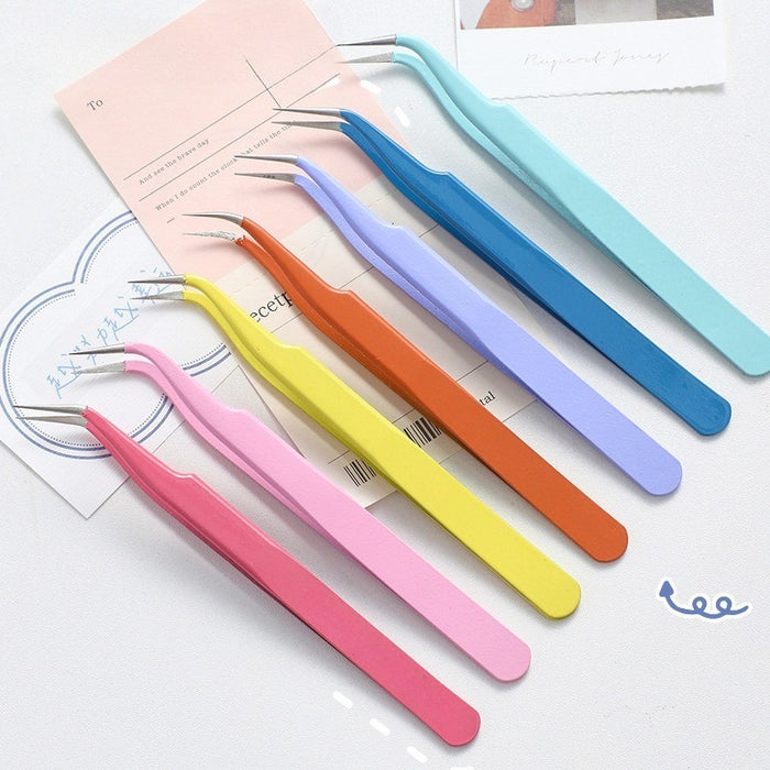 [Buy 3 Get 1 Free] Multipurpose Stainless Steel Tweezers Handcraft / Sticker / Eyelash Tool