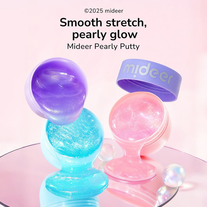 [Buy 4 for 8% off] Mideer Pearly Putty 40g - Shimmering, Non-Sticky Sensory Toy for Kids 3+
