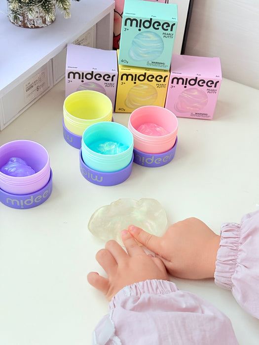 [Buy 4 for 8% off] Mideer Pearly Putty 40g - Shimmering, Non-Sticky Sensory Toy for Kids 3+