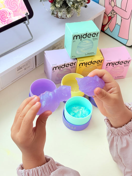 [Buy 4 for 8% off] Mideer Pearly Putty 40g - Shimmering, Non-Sticky Sensory Toy for Kids 3+