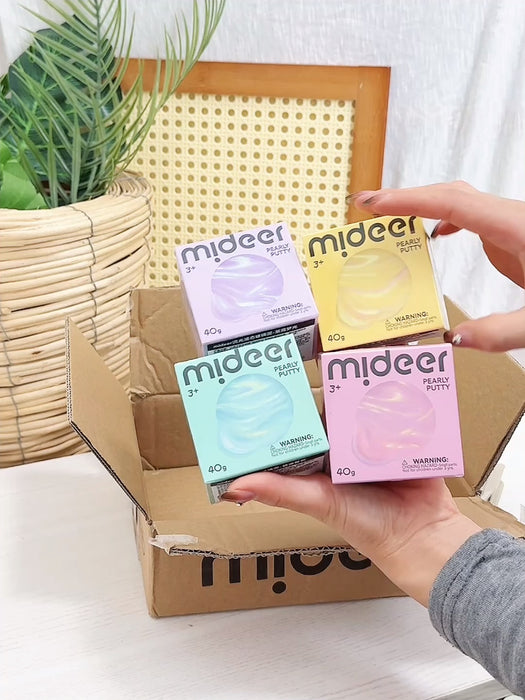 [Buy 4 for 8% off] Mideer Pearly Putty 40g - Shimmering, Non-Sticky Sensory Toy for Kids 3+