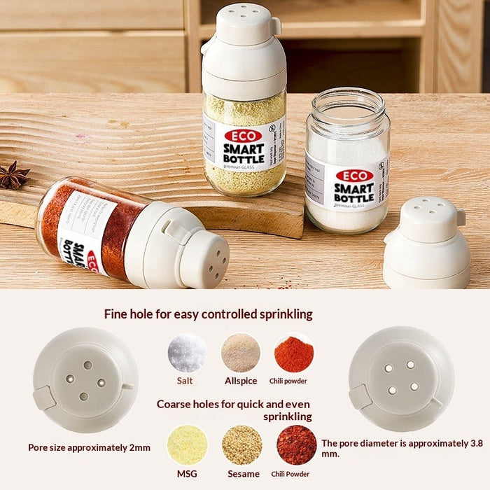 Condiment Bottle | Oil Glass Storage | Kitchen Seasoning Container With Spoon