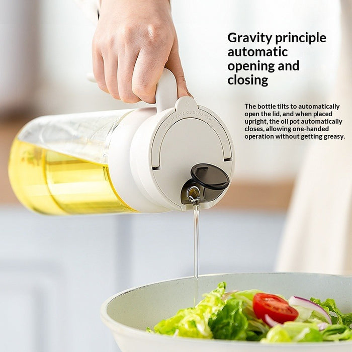 Condiment Bottle | Oil Glass Storage | Kitchen Seasoning Container With Spoon