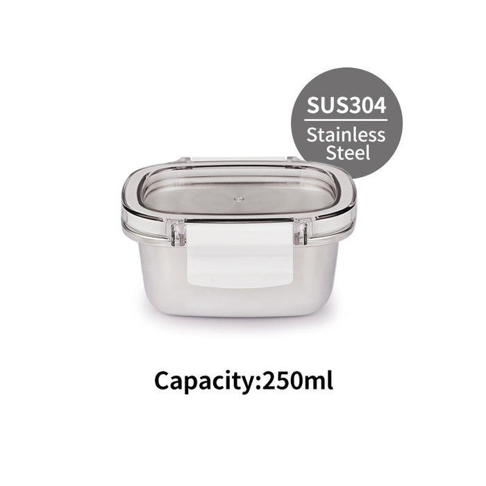 [Buy 3 for 10% Off] Premium Stainless Steel Food Storage Containers – Leakproof, Fridge, Microwave & Dishwasher Safe – 4 Sizes