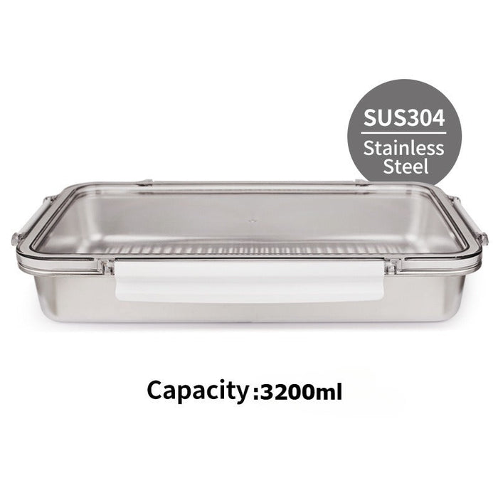 [Buy 3 for 10% Off] Premium Stainless Steel Food Storage Containers – Leakproof, Fridge, Microwave & Dishwasher Safe – 4 Sizes