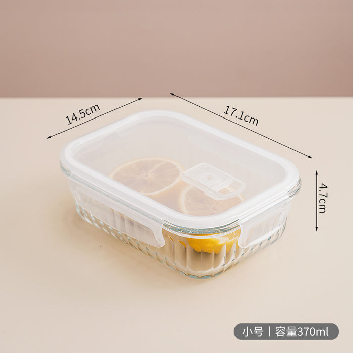 Premium Borosilicate Glass Food Container | Microwave Oven Safe | Refrigerator Freezer Storage