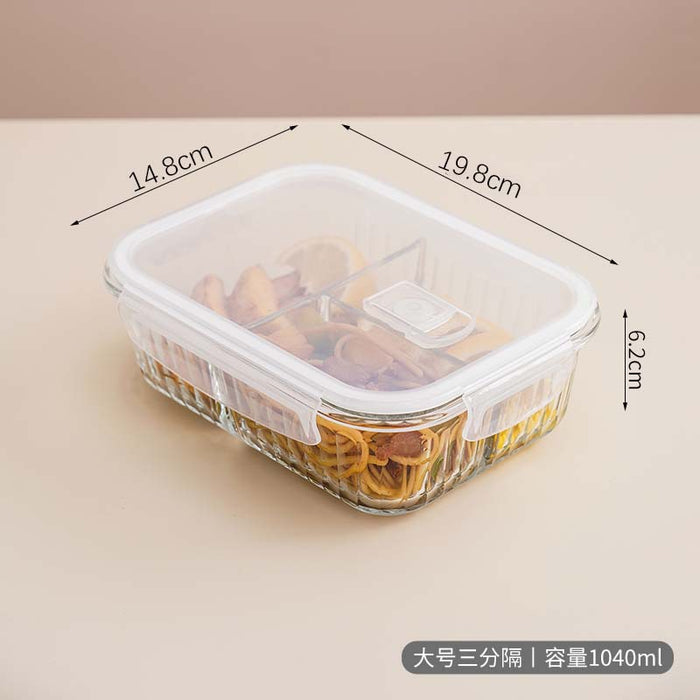 Premium Borosilicate Glass Food Container | Microwave Oven Safe | Refrigerator Freezer Storage