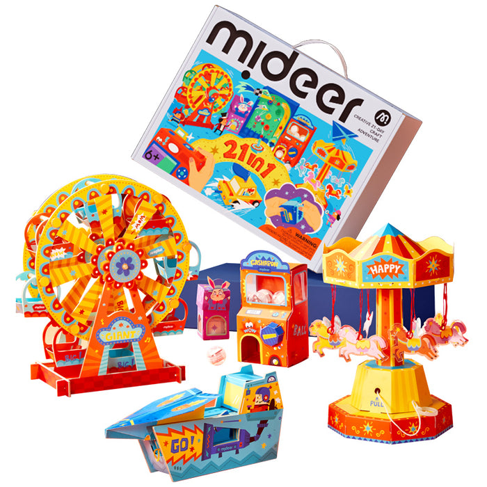 [Buy 4 for 8% off] Mideer Creative 21-Day Craft Adventure | DIY Art & Science Kits for Kids 6+