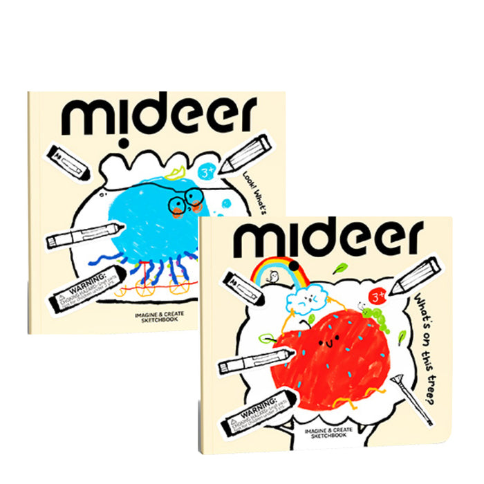 MiDeer Inspiration Sketchbook for Kids 3+ Imagine & Create Drawing Book Little World / Big Dreams