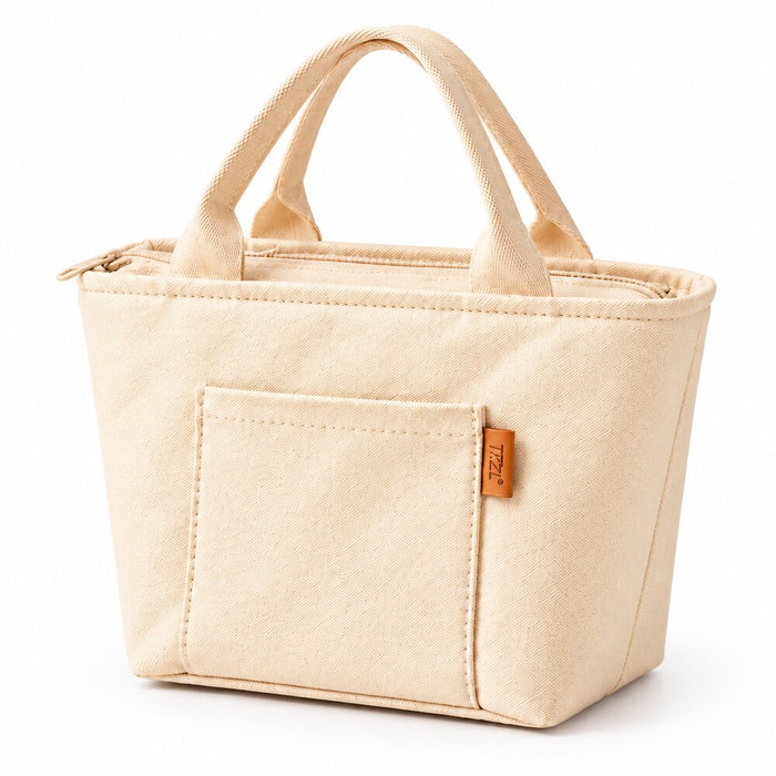 Insulated Canvas Lunch Bag For Work And School 20 x 16 x 20cm