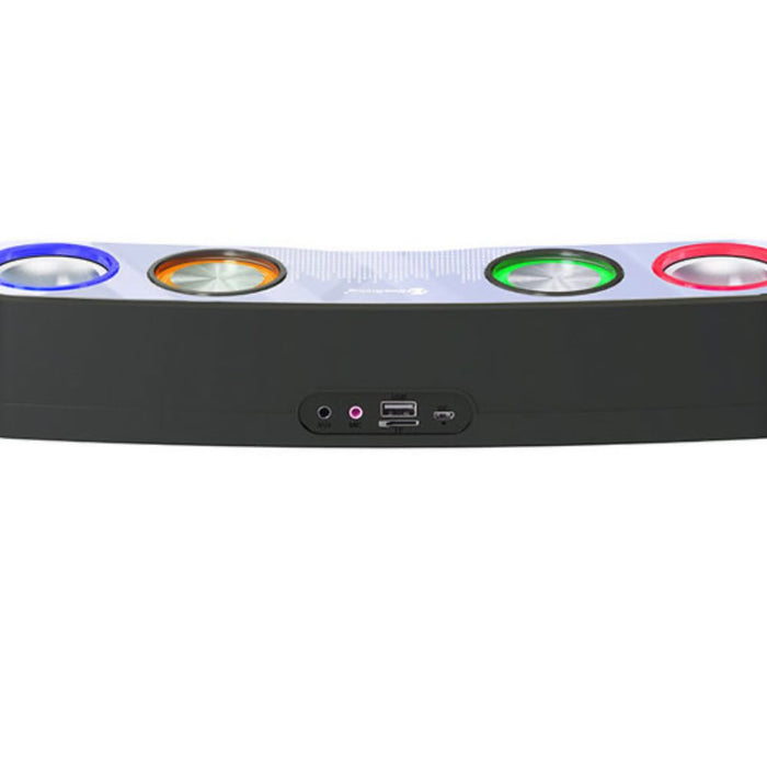 NewRixing NR555 TWS Bluetooth Speaker with Subwoofer & Colorful LED Light - Bluetooth 5.0, Battery 2400mAh