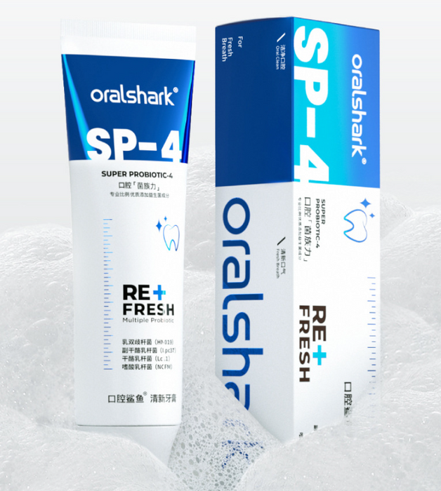 Original Oral Shark Fresh breath probiotic toothpaste fluoride prevent tooth decay, long-lasting sobriety oral fragrance - Fresh