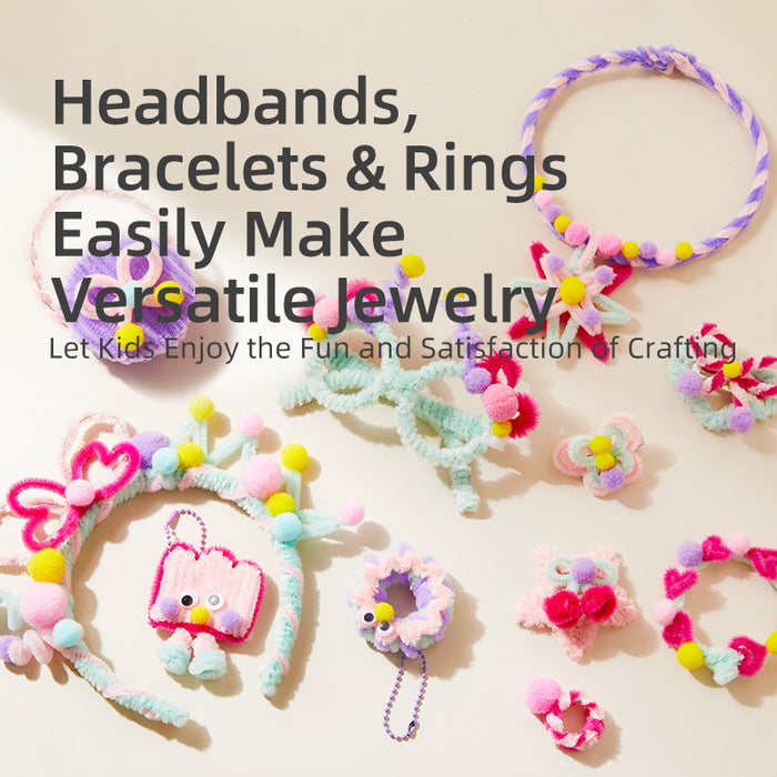 [Buy 4 for 8% off] Mideer DIY Twist Stick Jewelry Kit – Creative Craft Set for Kids (8+)