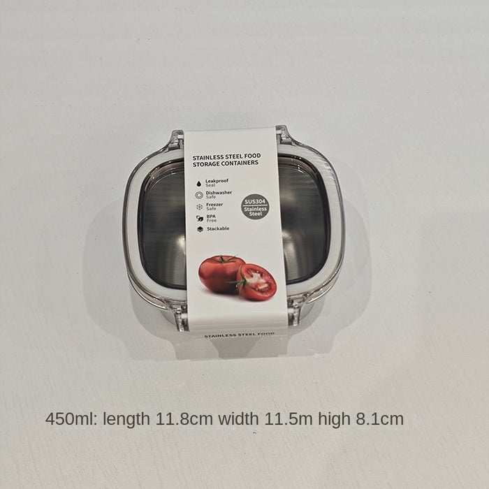 [Buy 3 for 10% Off] Premium Stainless Steel Food Storage Containers – Leakproof, Fridge, Microwave & Dishwasher Safe – 4 Sizes