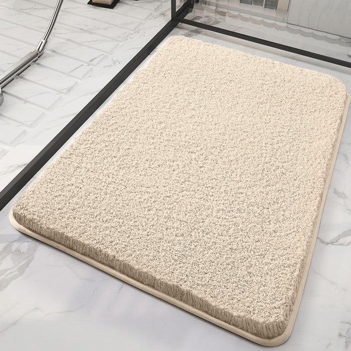 [Extra Size 80x50CM] Bathroom Floor Mat Water Absorbent Carpet Cotton Non-Slip Door Mats Bedroom Floor Home Bath Rugs