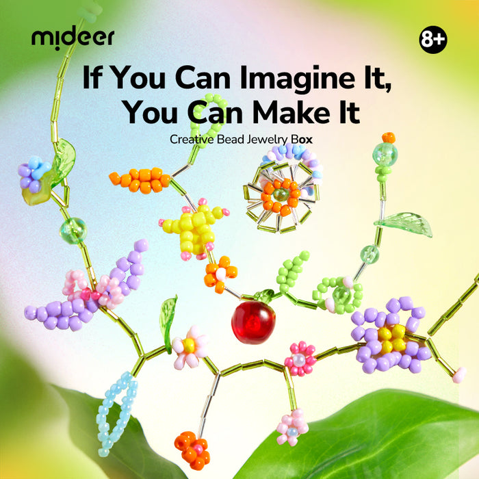 [Buy 4 for 8% off] Mideer Creative Bead Jewelry Box (1700+ pcs) – DIY Bracelet & Necklace Kit for Kids 8+