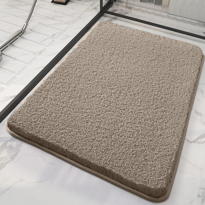 Bathroom Floor Mat Water Absorbent Carpet Cotton Non-Slip Door Mats Bedroom Floor Home Bath Rugs 60cm x 40cm
