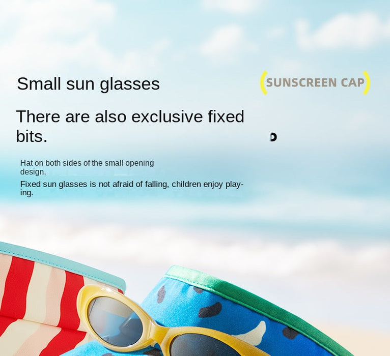 Hugz Kids Visor UPF50+ | Adjustable Sun Protection Cap for Boys & Girls | Outdoor Wide Brim Hat