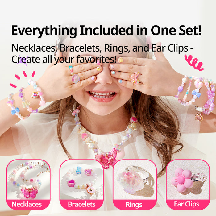 Mideer DIY Bead Jewelry Kit -Musical Jewelry Charm Bracelet Box (Right-angled Box)