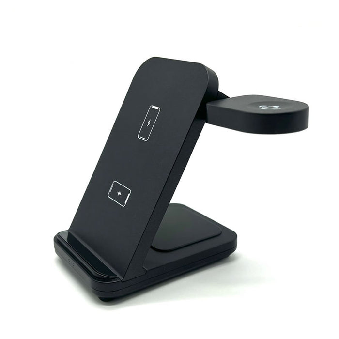 Wireless Magnetic Charging Docking Station 3 in 1 Qi Fast 15W Charge for iP Phone and Watch Airpod