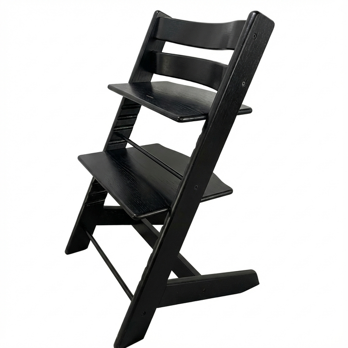 Scandi Wooden Children High Chair Interchangeable Grow with Kids Highchair Beech/Birch Wood