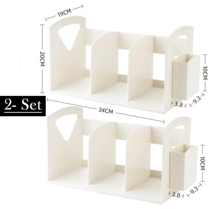Minimalist Desktop Book Organizer Stationery Storage Rack