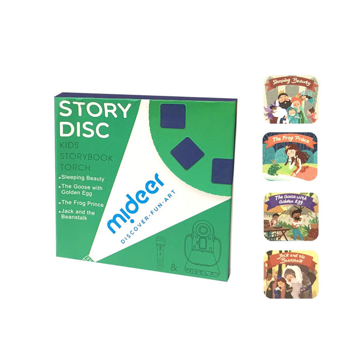 Set Of 4 Story Projection Discs For MiDeer Kids Projector Storybook Torch