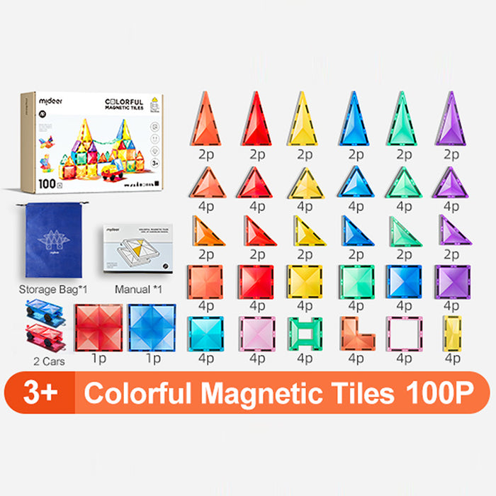 GIFT SET Mideer Diamond Color Window Magnetic tiles