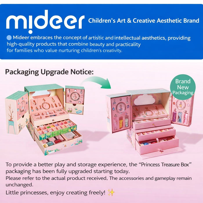 Mideer DIY Bead Jewelry Kit - 1200pcs Lacing Beads Bracelet Box