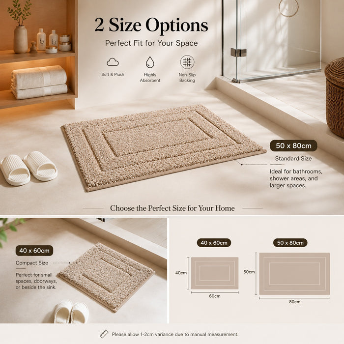 Classic Lamb Wool Floor Mat Soft Absorbent Non-Slip Bathroom Rug – FUNKY.sg