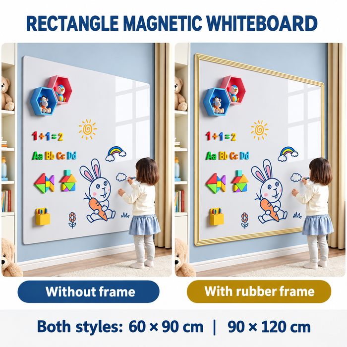 Removable Magnetic Wall Whiteboard Sticker Cloud Or Rectangle Designs
