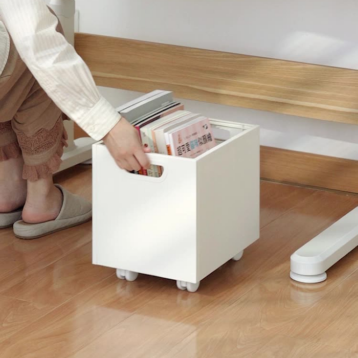 Stackable Storage Organizer Box With Optional Wheels