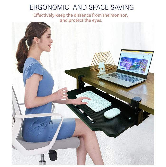 Retractable Keyboard Drawer Extension Keyboard Tray — FUNKY.sg